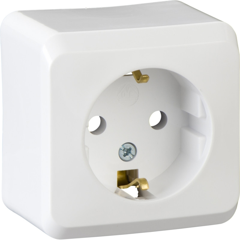 Schneider Electrics Kontaktligzda 1-v v/a ar zem. balta IP20 PRIMA