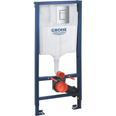 Grohe Rapid SL 3-in-1 iebūvējamā rāmja komplekts ar hromētu Skate Cosmo taustiņu (38772001)