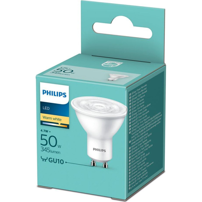 Philips LED spuldze 50W GU10 2700K 36D