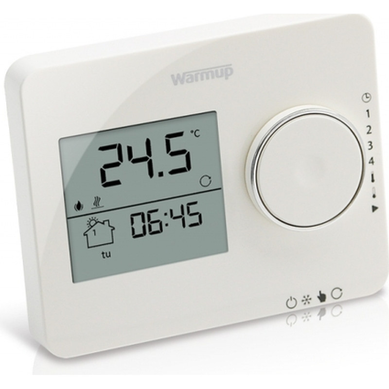 Warmup Tempo™ programmējams termostats, porcelāna balts