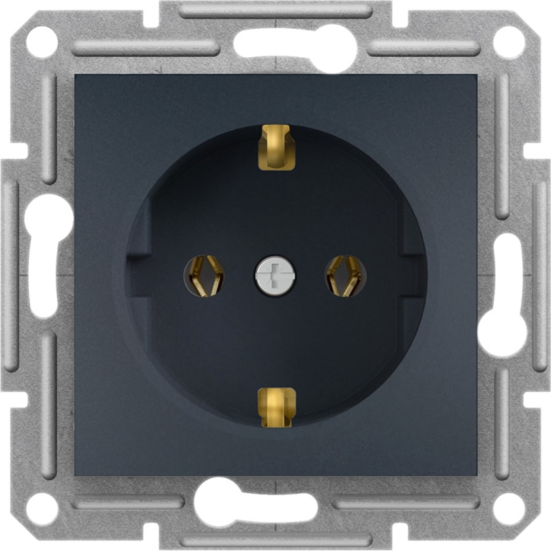 Schneider Electrics Kontaktligzda 1-v ar zem. antracīts Asfora
