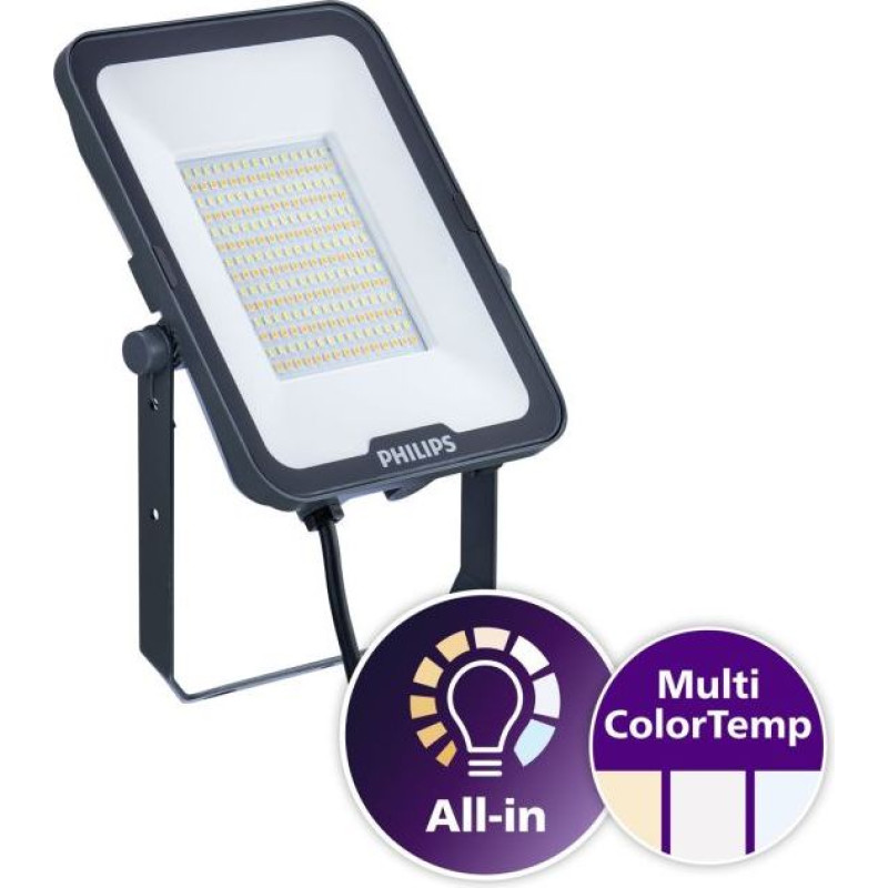 Philips Ledinaire All-in floodlights. 30 W. 3300 lm. 3600 lm. 3000 K. 4000 K. 6500 K. CRI80. Symmetrical. IP65 LED prožektors