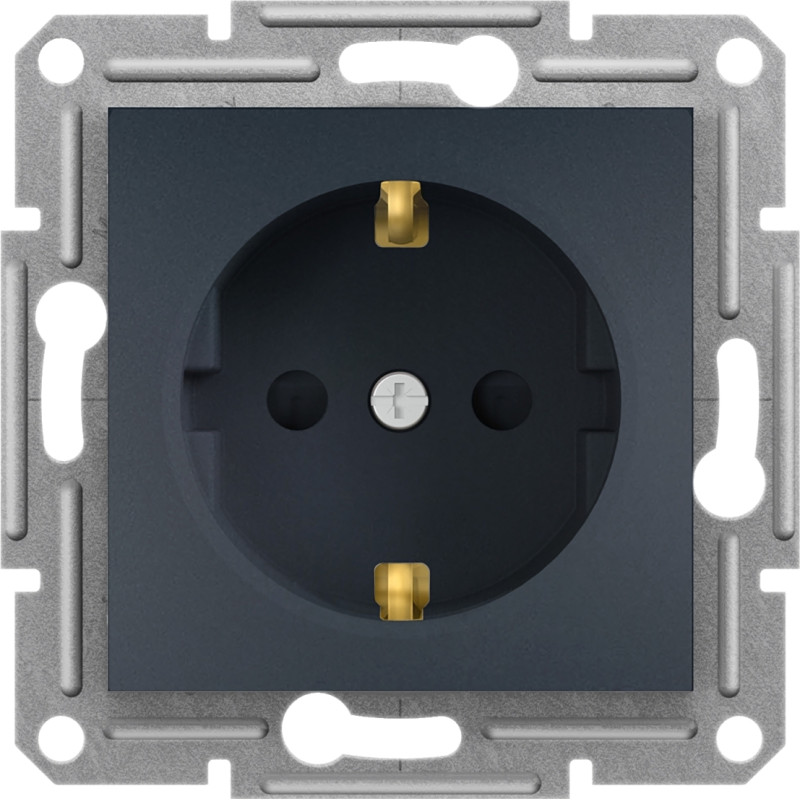 Schneider Electrics Kontaktligzda 1-v ar zem. kontaktu aiz. antracīts Asfora