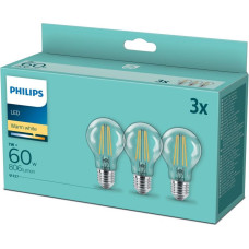 Philips LED classic spuldze 60W A60 E27 2700K 3 GAB