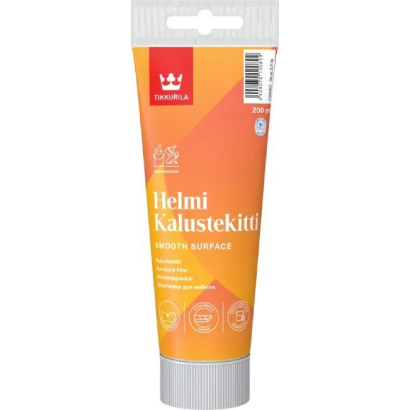 Tikkurila Helmi Furniture &scaron;pakteļtepe mēbelēm 0,2L