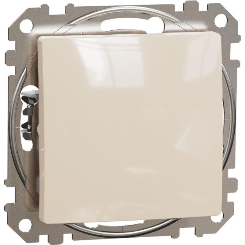 Schneider Electrics 1 pola slēdzis z/a (meh.) bēšs SEDNA Design