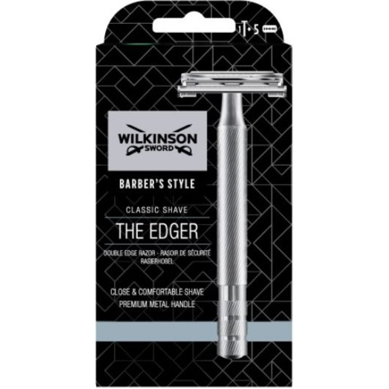 WILKINSON SWORD VINTAGE Double Edge skūšanās sistēma + žiletes, 5gab