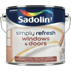 Sadolin Simply Refresh Windows & Doors Pusmatēta krāsa logiem un durvīm, BW 2.5L