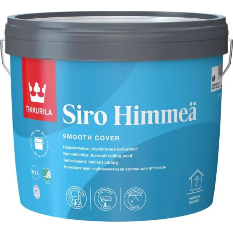 Tikkurila Siro Himmeä krāsa griestiem, pilnīgi matēta 0,9L