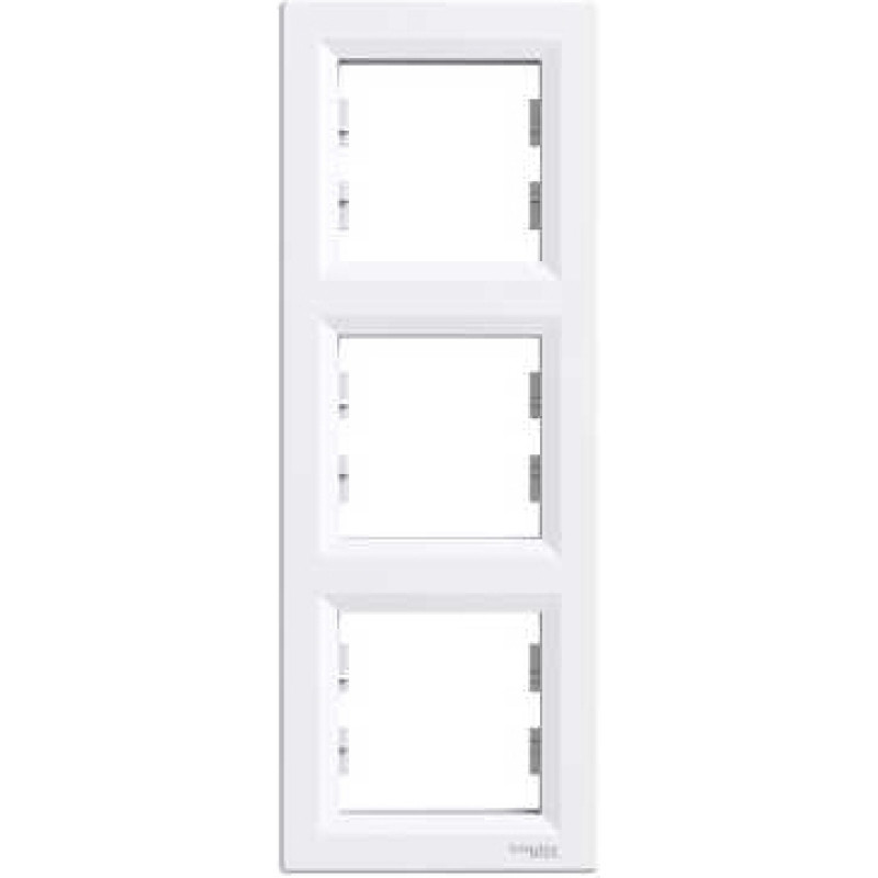 Schneider Electrics Rāmis 3-v vertikāls balts Asfora