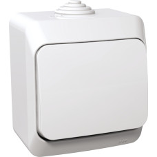 Schneider Electrics Pārslēdzis v/a balts IP44 CEDAR Plus