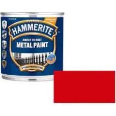 Hammerite Smooth Spīdīga aizsargkrāsa metāla virsmām, gluda virsma, sarkana 0.75L