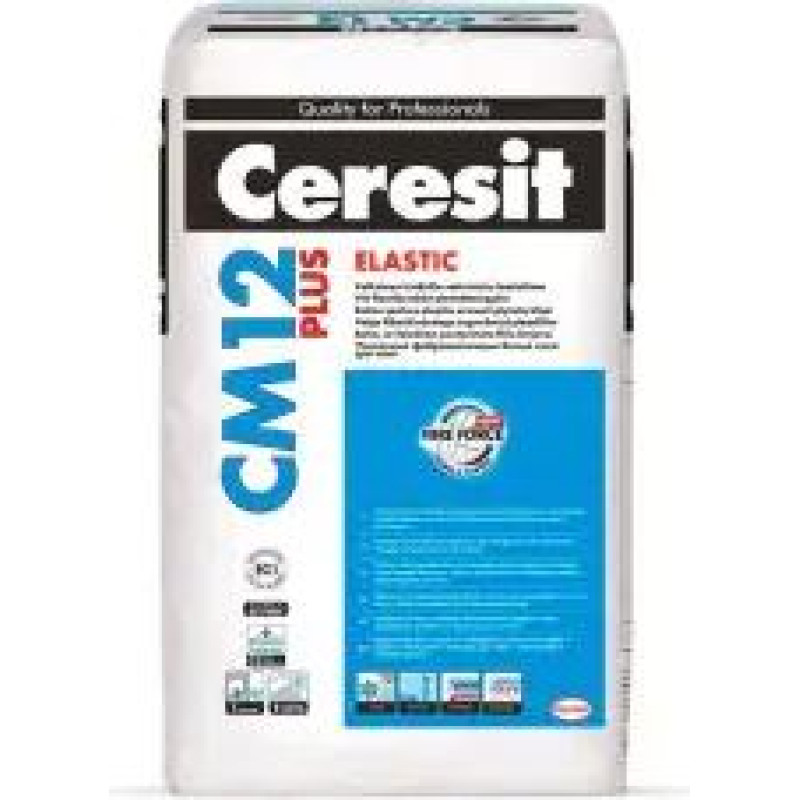 Ceresit CM 12 Elestīgā flīžu līme, pelēka 25kg