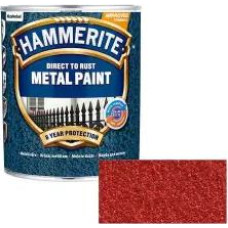Hammerite Hammered Āmurkaluma aizsargkrāsa metāla virsmām, sarkana 2.5L