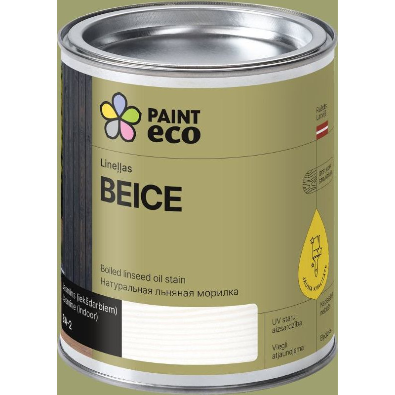 Paint Eco Lineļļas beice, tonis: Jasmīns 10L