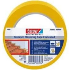 Tesa Premium Plasterig Tape apmetēju lente ārdarbiem, UV (6.ned.), dzeltena, 50mm x 33m
