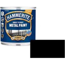Hammerite Smooth Spīdīga aizsargkrāsa metāla virsmām, gluda virsma, melna 0.75L