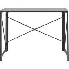 Tenzo saliekamais rakstāmgalds 100x50 cm, melns osis (Black Ash)