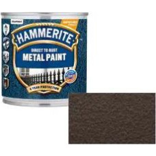 Hammerite Hammered Āmurkaluma aizsargkrāsa metāla virsmām, brūna 2.5L