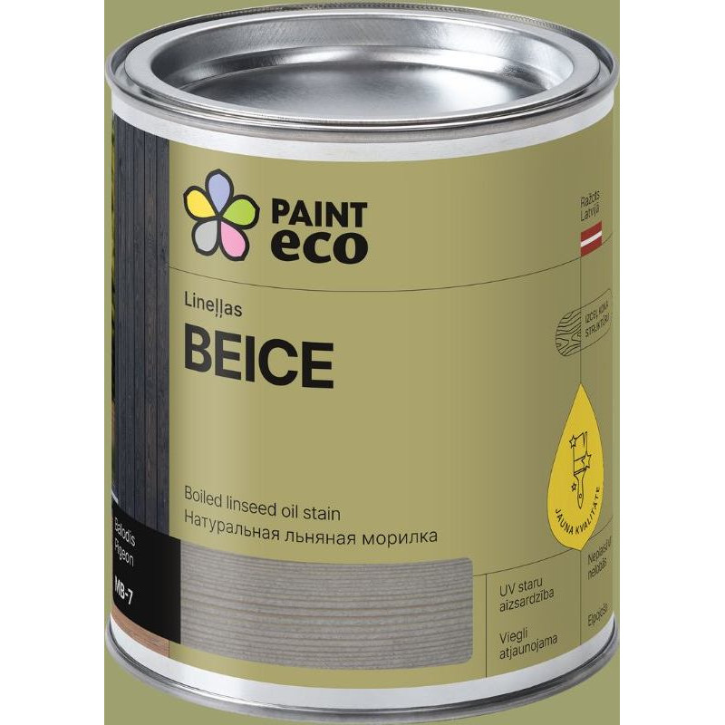 Paint Eco Lineļļas beice, tonis: Balodis 10L