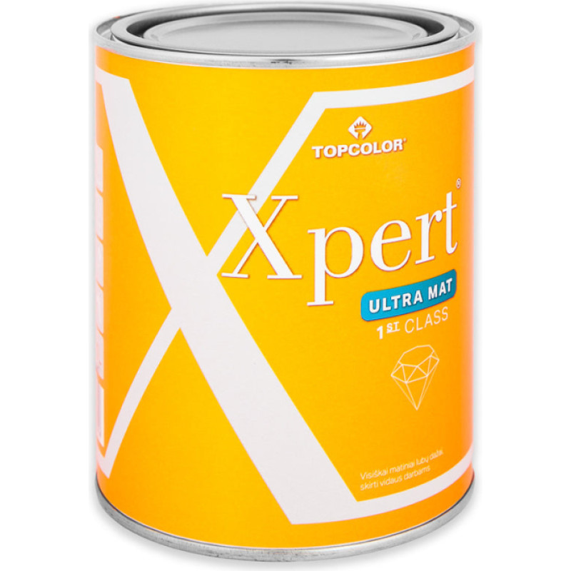 Topcolor Xpert Ultra Mat 1L iekšdarbu krāsa
