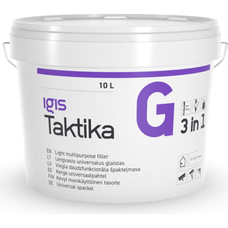 Igis Taktika G daudzfunkcionāla špakteļmasa 3L spainis