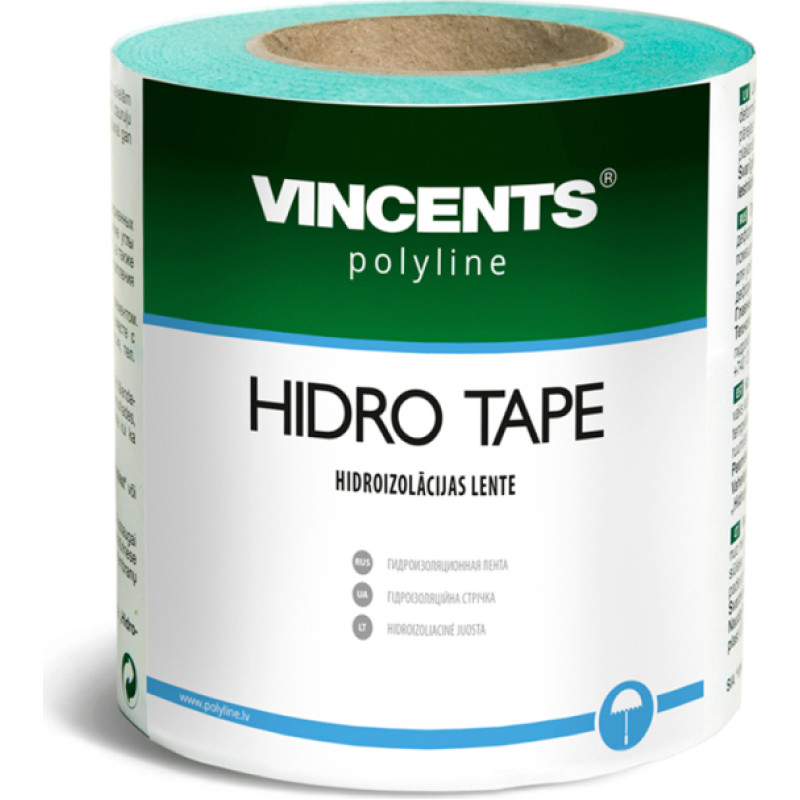 Vincents Polyline HIDROTAPE hidroizolācijas lente 20cm x 25m