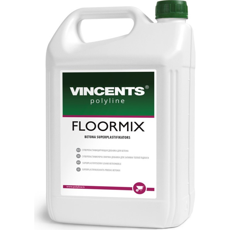 Vincents Polyline FLOORMIX betona superplastifikators 10L