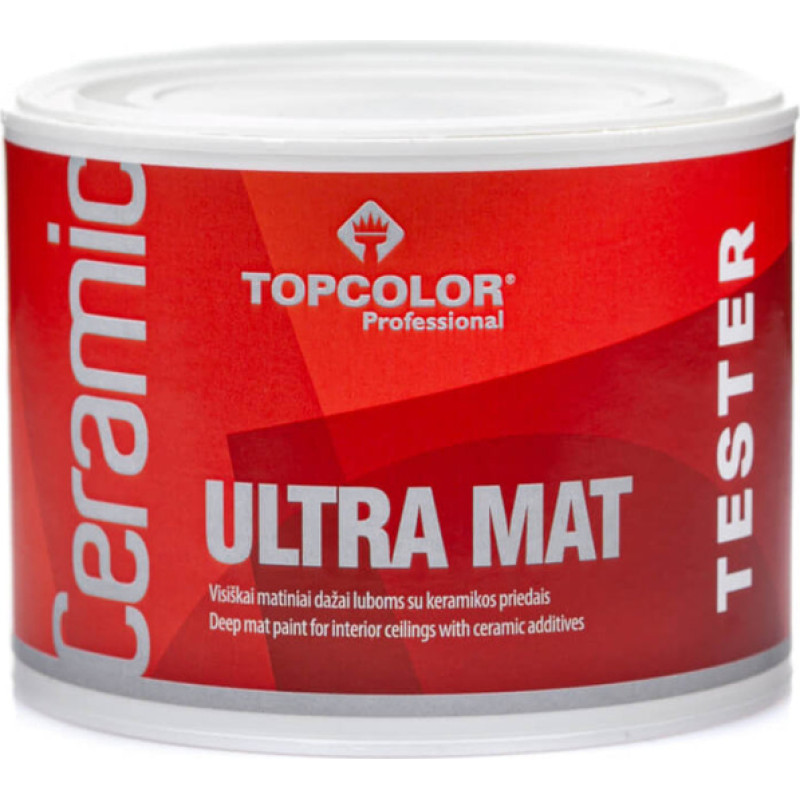 Topcolor CERAMIC ULTRA MAT ar keramiskajām piedevām 0,25L iekšdarbu krāsa