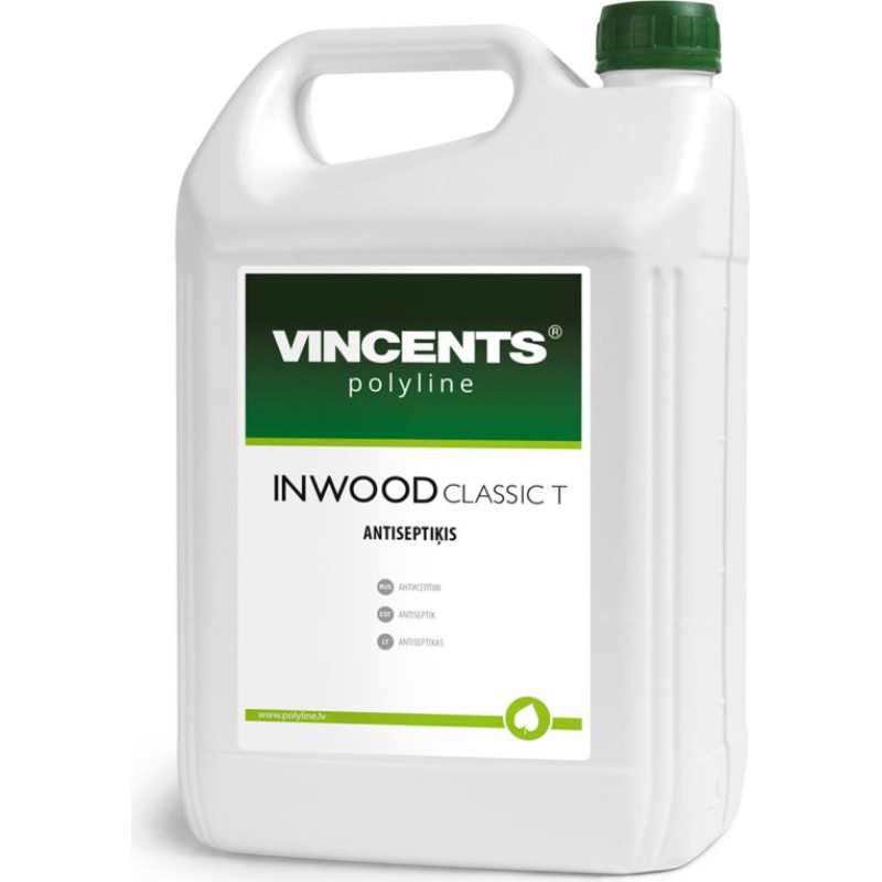 Vincents Polyline INWOOD CLASSIC antiseptiķis (koncentrāts) zaļš 1L