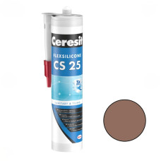 Ceresit CS 25 Sanitārais silikona hermētiķis, 280ml, šokolāde (58)