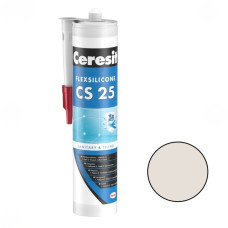 Ceresit CS 25 Sanitārais silikona hermētiķis, 280ml, pergamons (39)