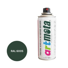 Artmota Akrila aerosola krāsa 450 ml, tumši zaļa, RAL6005